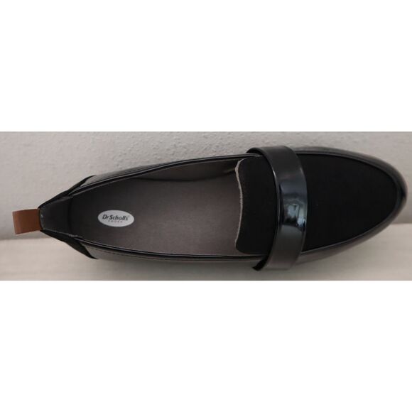 Dr. Scholl's G1379S1002 Women's Sz 8.5W Black Patent Leather Webster Loafers - Picture 6 of 15